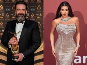 النجمان كريم عبد العزيز وياسمين صبري