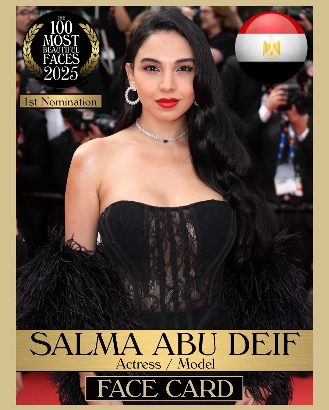 سلمى أبو ضيف ضمن قائمة أجمل 100 وجه في العالم لعام 2025 - مصدر الصورة: حساب تي.سي كاندلر على إنستغرام