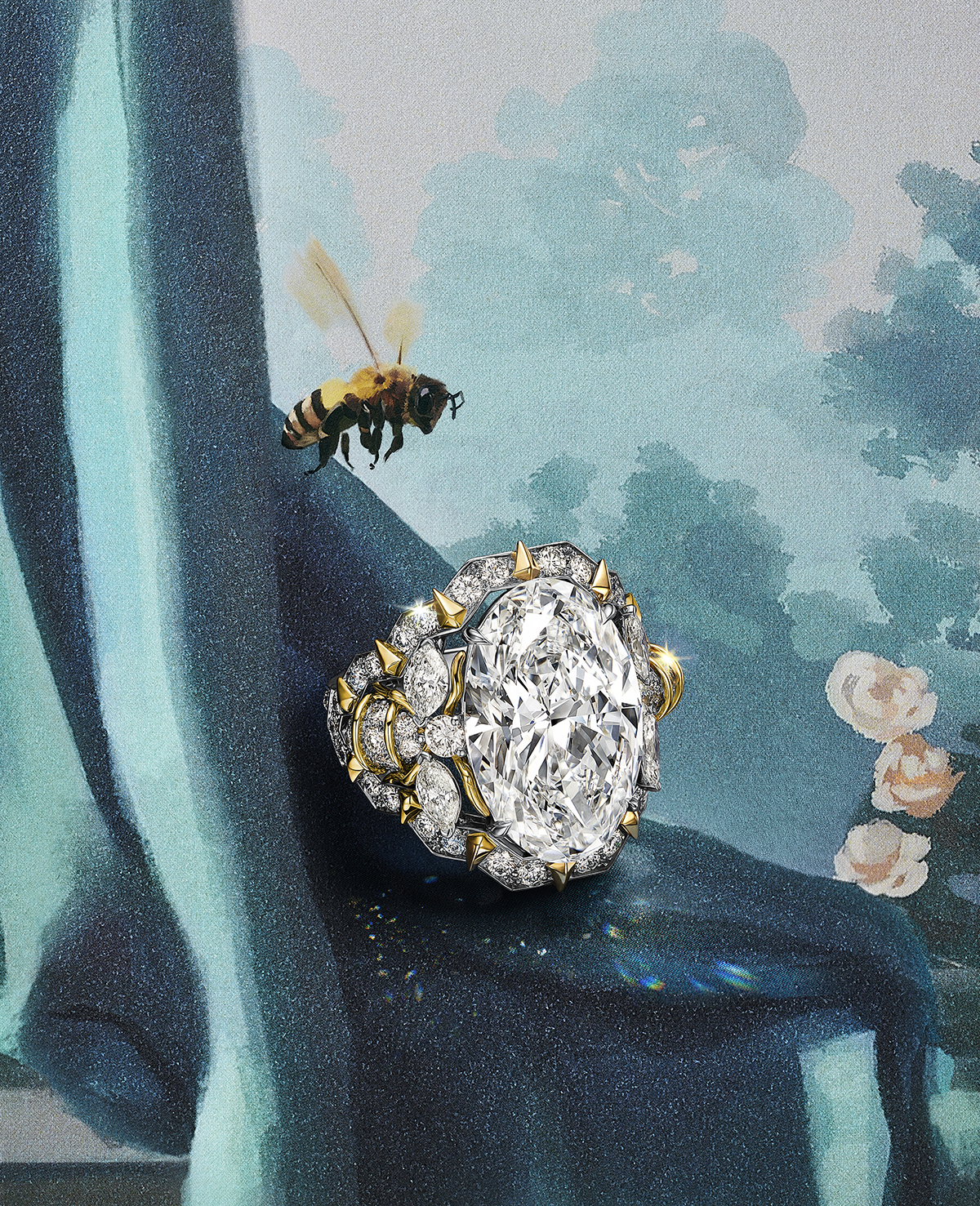 زهرة تتفتح من الألماس… وتروي حكاية أنوثة خالدة