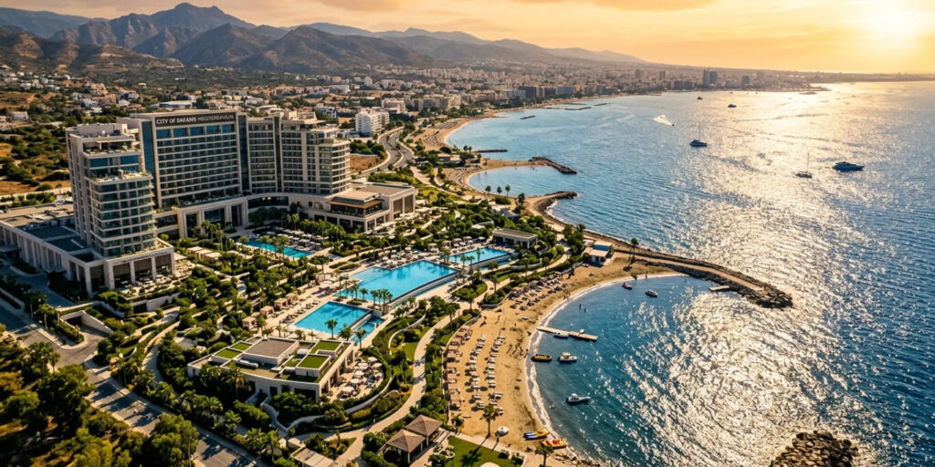 السياحة في ليماسول تدخل عهد الفخامة مع منتجع مدينة الأحلام المتوسطية