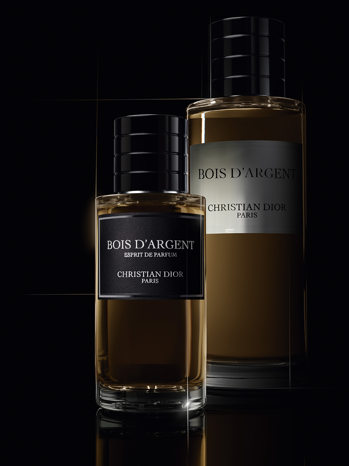 تصميم زجاجة العطر المستلهم من La Collection Privée مع غطاء أسود مطلي باللاكر