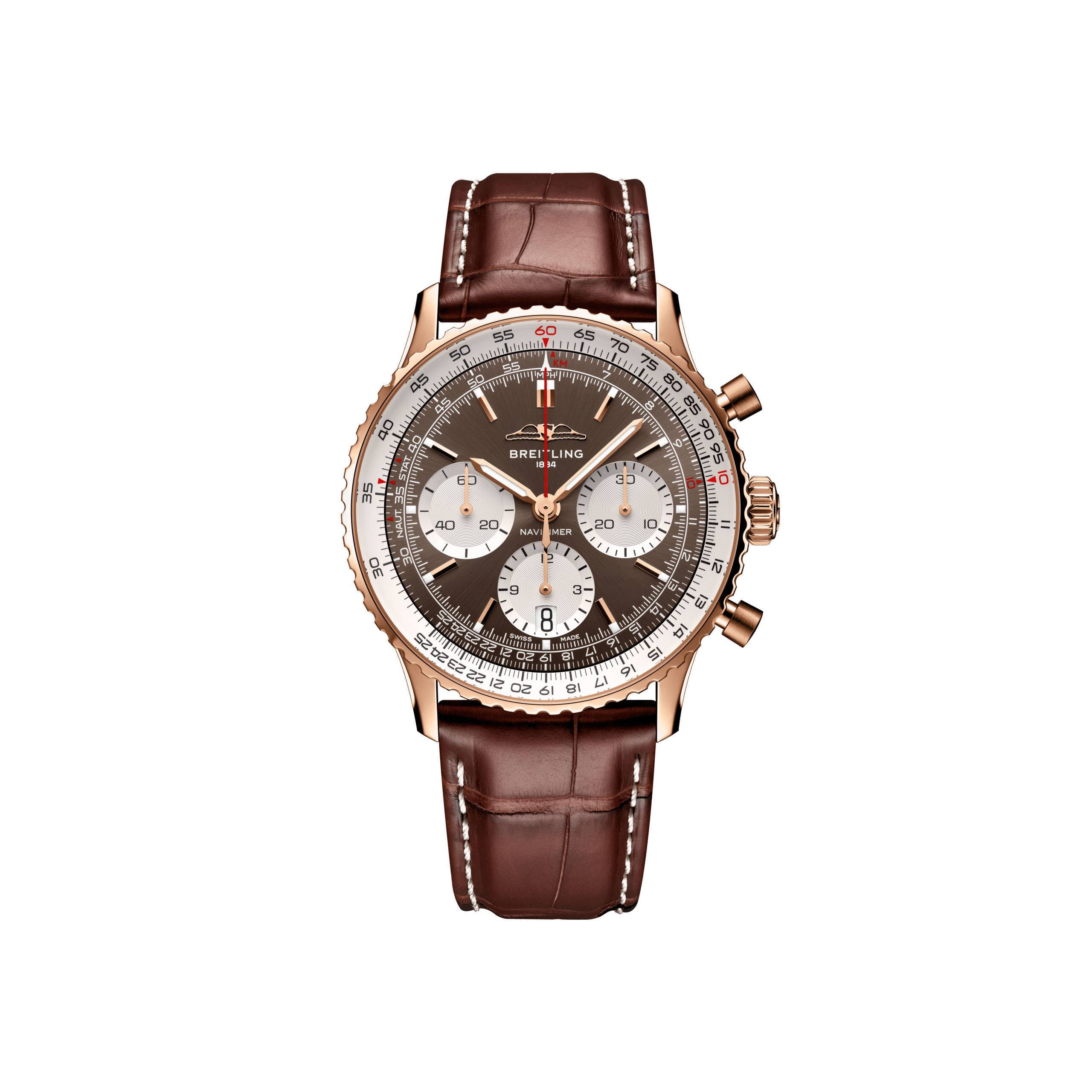 ساعة Navitimer B01 Chronograph 41 الذهبية