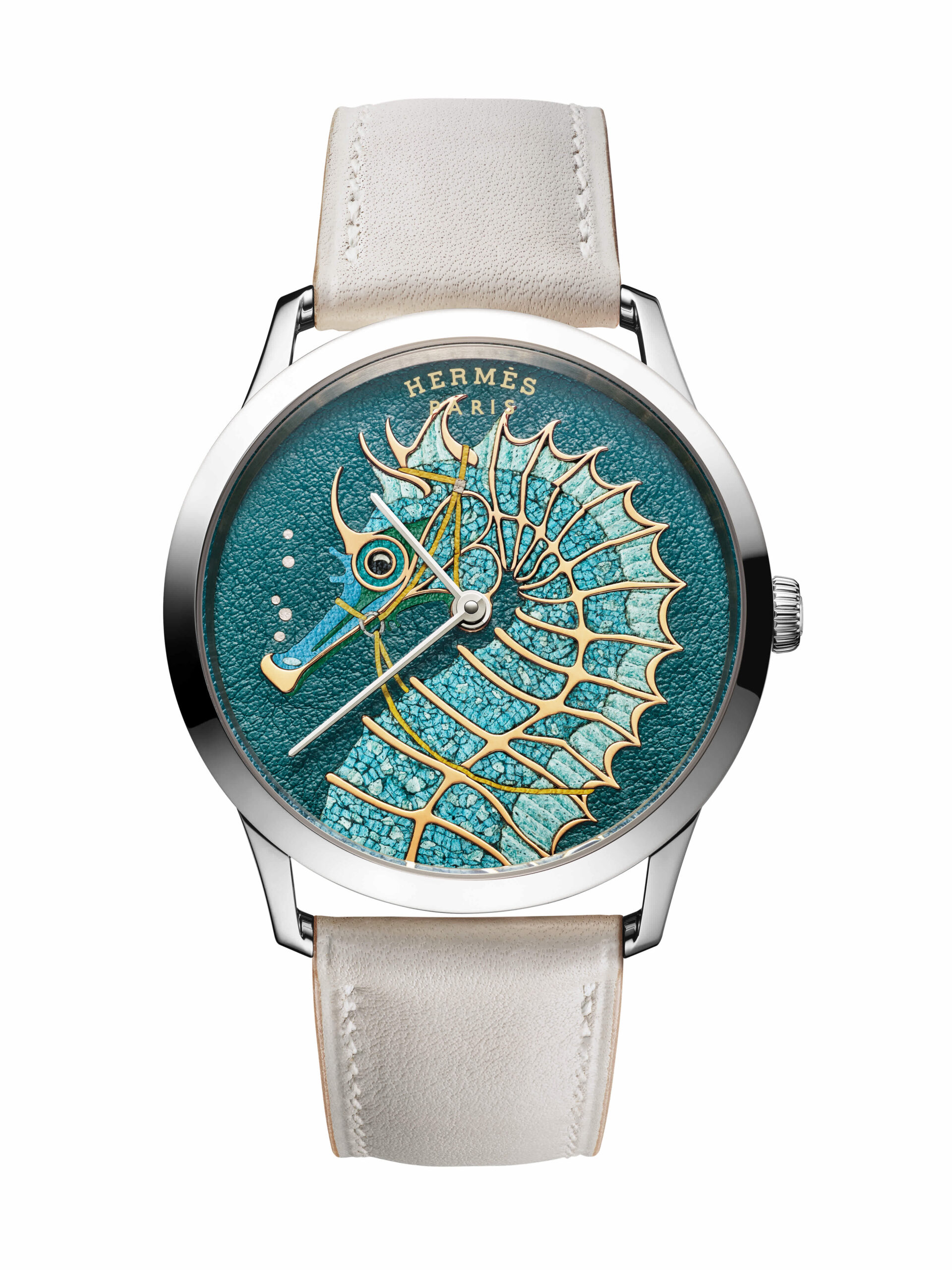 هيرميس تكشف عن ساعة Slim d'Hermès Hippocampe الفنية بإصدار محدود خلال أسبوع دبي للساعات 2025