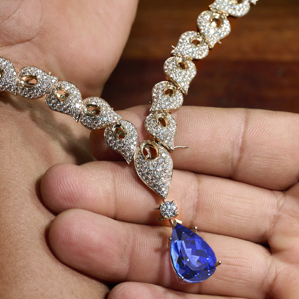 دار معوض تكشف النقاب عن طقم Ivy Tanzanite احتفاءً بالترابط والثقة والحب