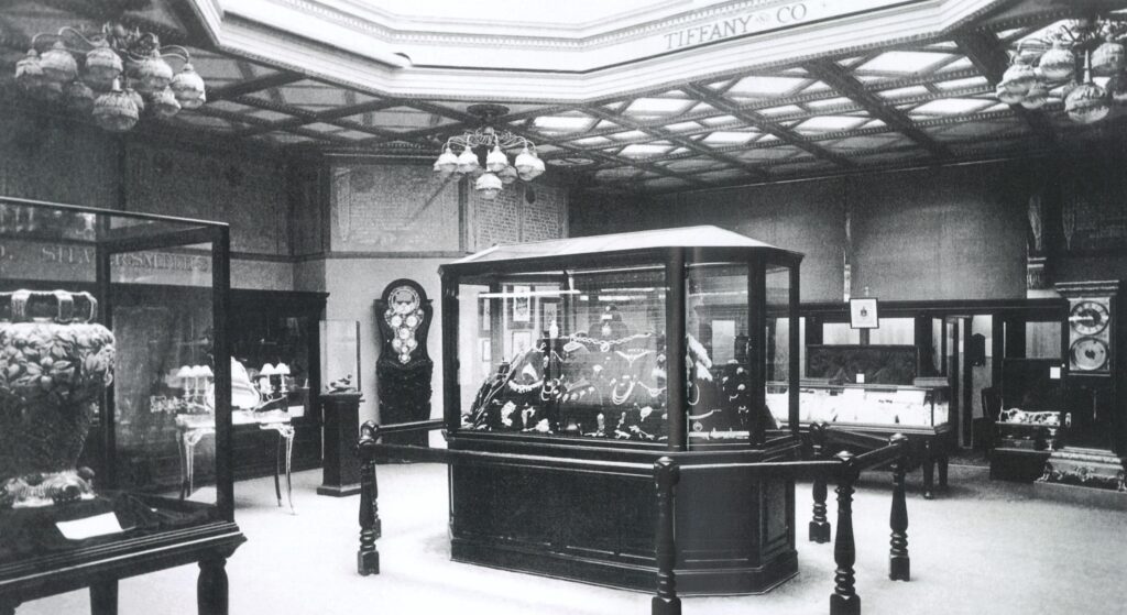 Tiffany Co. display at the 1893 Worlds Columbian Exposition Chicago