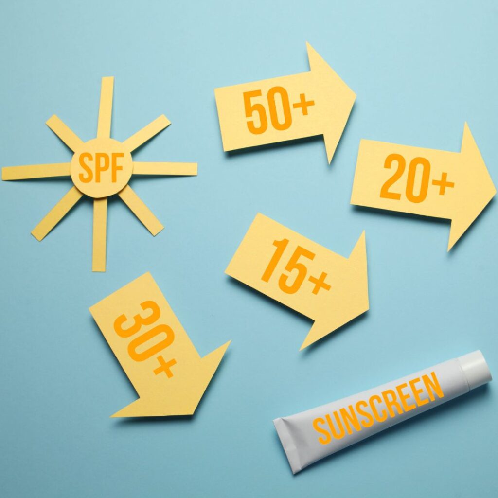 SPF مؤشر يوضح قدرة واقي الشمس على الحماية  – مصدر الصورة: Pinterest