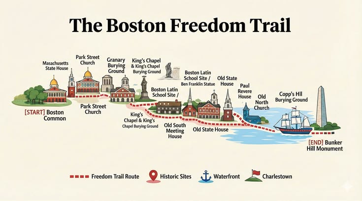Freedom Trail... رحلة عبر محطات الثورة الأميركية