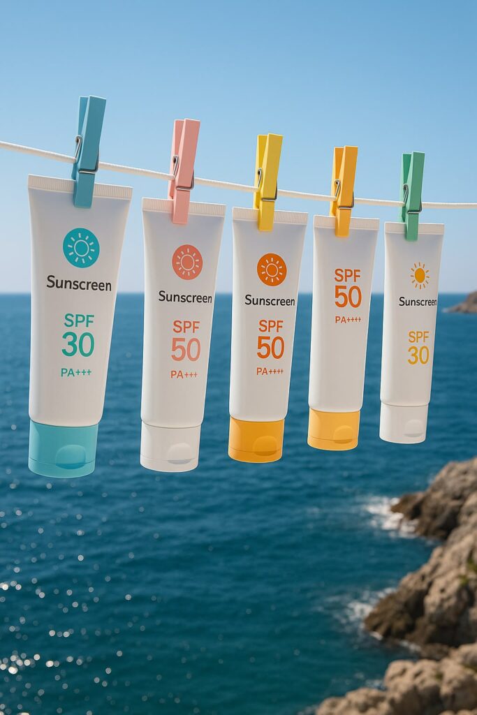البشرة الحساسة تحتاج أكثر من SPF- مصدر الصورة: Pinterest