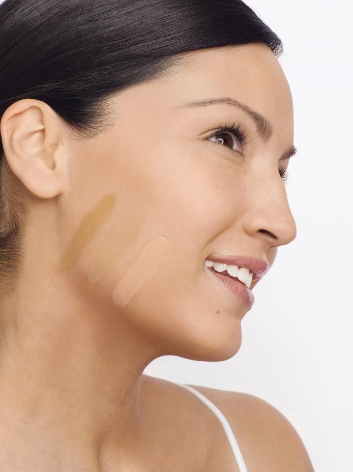 اختيار درجة كريم الأساس المطابقة للون البشرة - مصدر الصورة: Pinterest