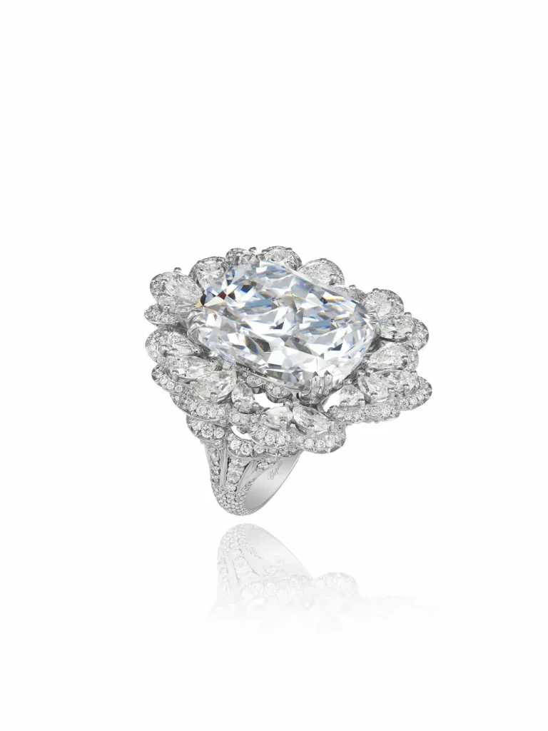 جورجينا تضيف لمسة من Haute Joaillerie إلى إطلالتها الماسية في الزفاف