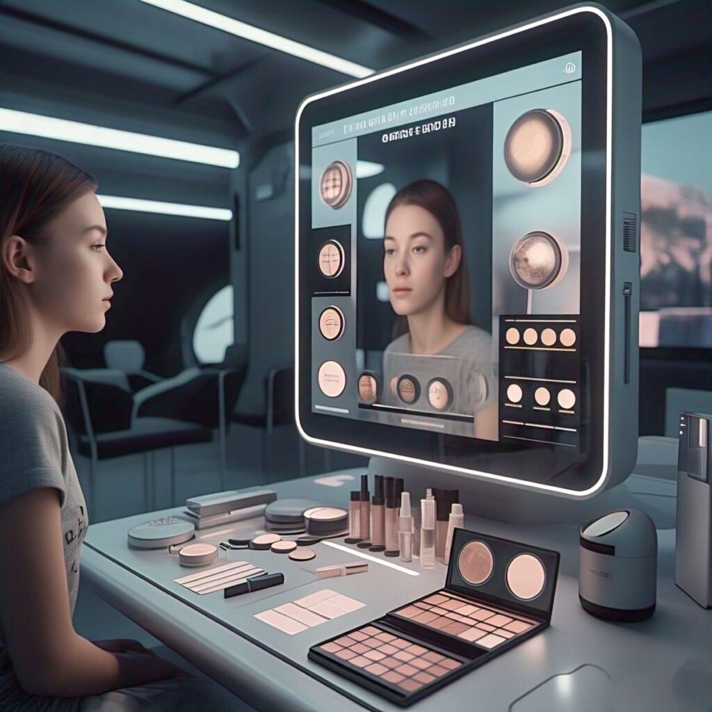 تطور تقنيات Beauty Tech في تحليل البشرة وتجربة الماكياج - مصدر الصورة: Pinterest